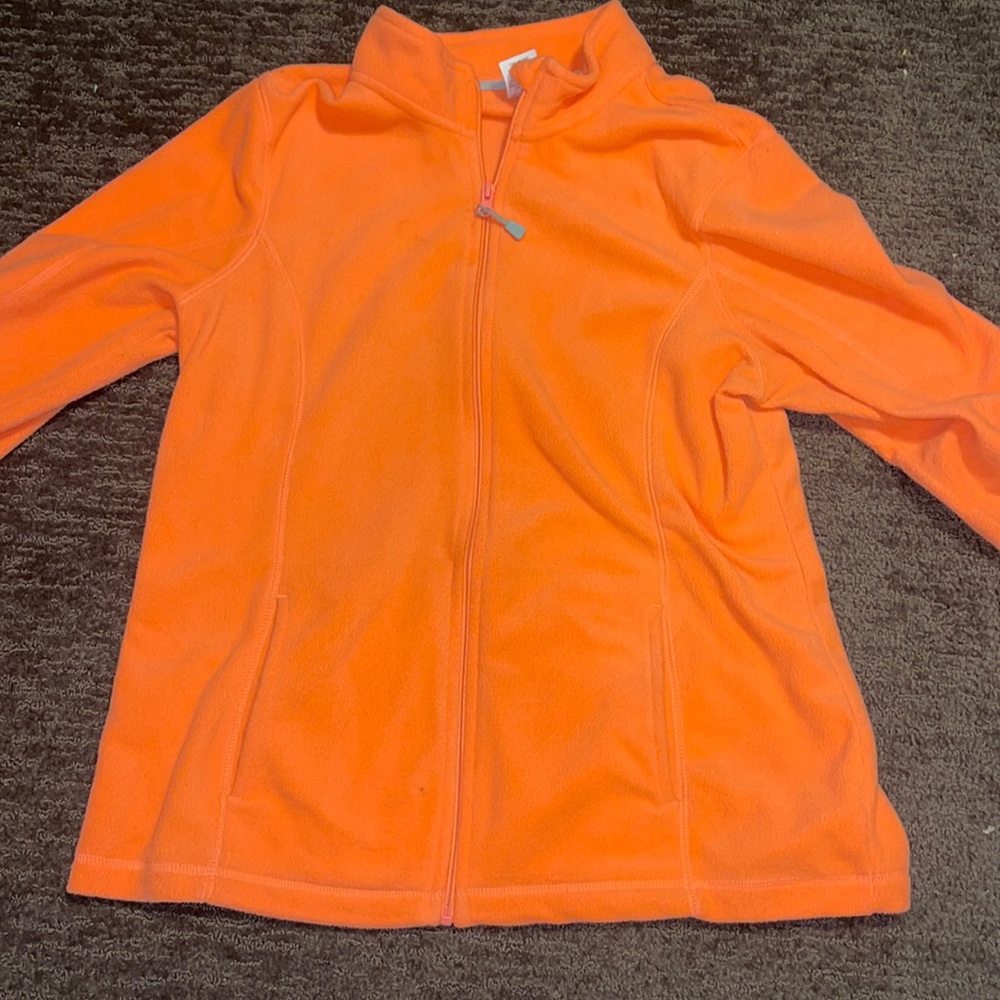 athletic comfy orange jacket